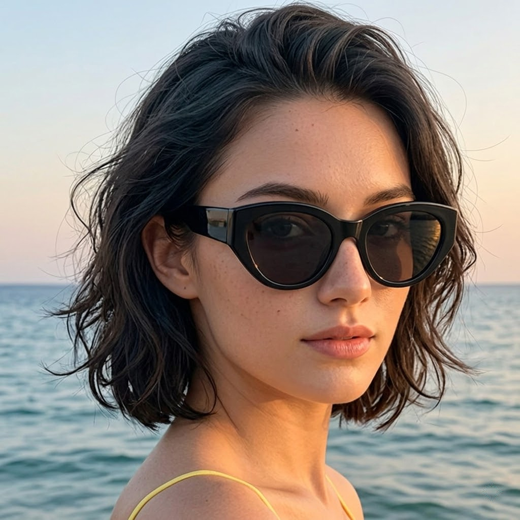 Sunglasses Cat Eye - 女性男性クラシックキャットアイ偏光サングラス高品質フレーム高級ブランドデザイナーサングラスアウトドアトラベルアクセサリーレンズ