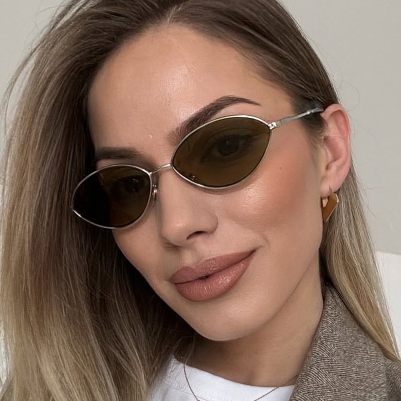 Sunglasses Cat Eye - レトロキャットアイ女性用サングラス、ブランドデザイン、オーバル、トレンド、サングラス、シェード、サングラス、メンズ、メタルフレーム、ヴィンテージアイウェア