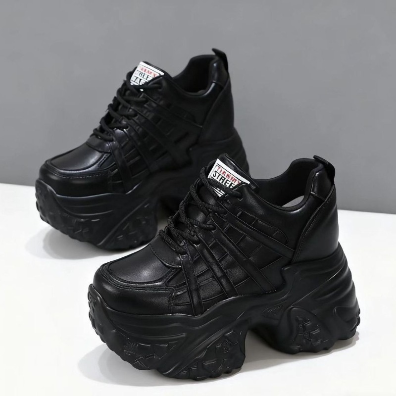Wedge Espadrille Women - 2026年新作 10cm 12cm 本革プラットフォーム ウェッジソール 快適な秋用チャンキースニーカー