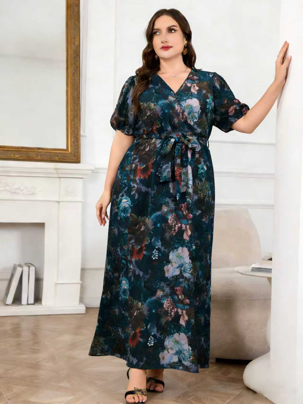 2026新作入荷 プラスサイズ レディース ダークフローラル - Romper Floral Print のレビューと価格