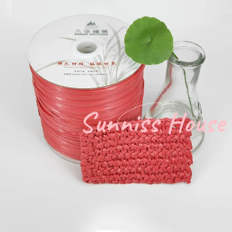 600 メートルマットラフィア糸、 330 グラム人工植物繊 - Crochet Bag Raffia のレビューと価格