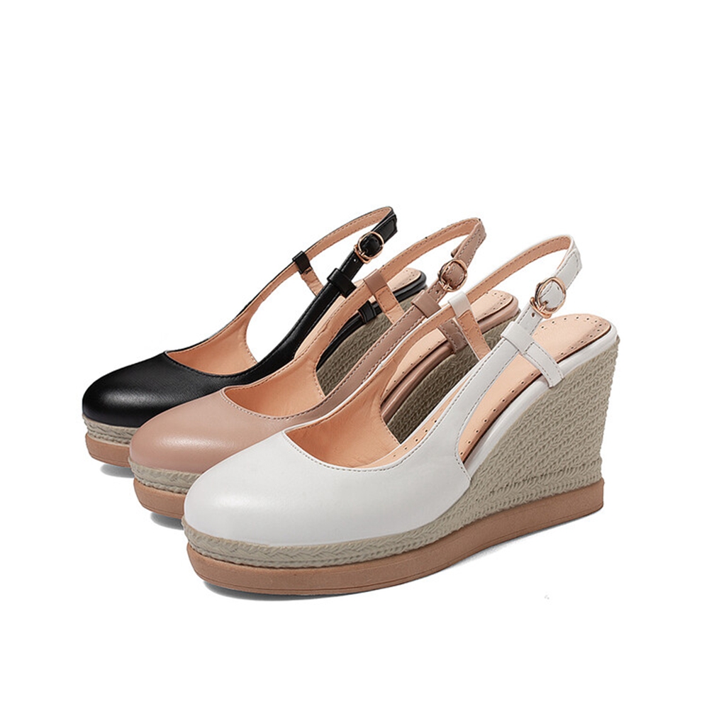 レディース T ストラップ ウェッジ サンダル ブラック ホ - Wedge Espadrille Women のレビューと価格