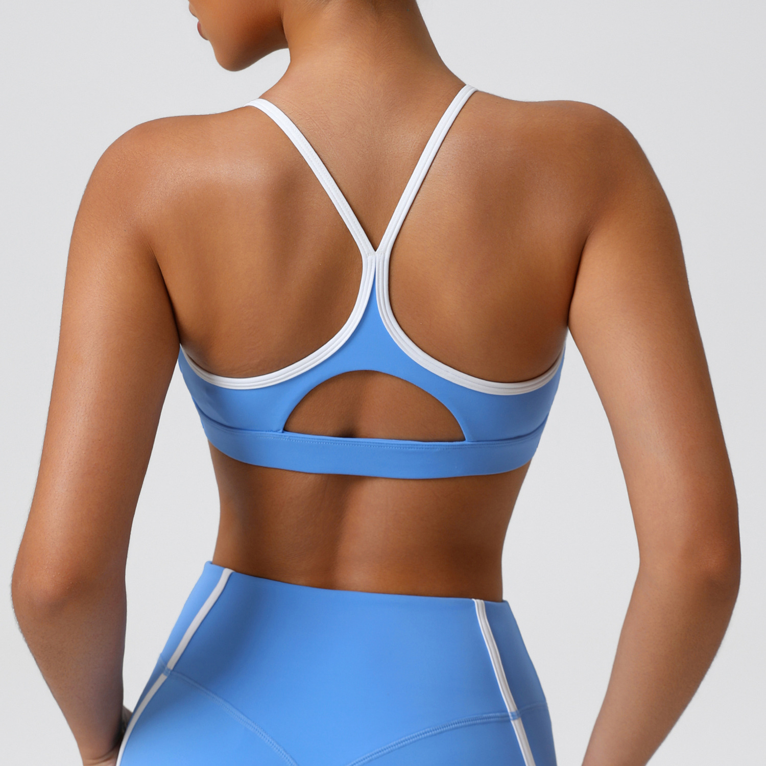 伸縮性のあるソフトスポーツ下着女性高衝撃フィットネスヨガブラ - Crop Top Crochet のレビューと価格