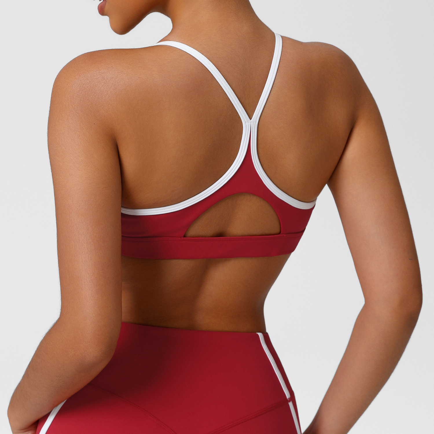 伸縮性のあるソフトスポーツ下着女性高衝撃フィットネスヨガブラ - Crop Top Crochet のレビューと価格