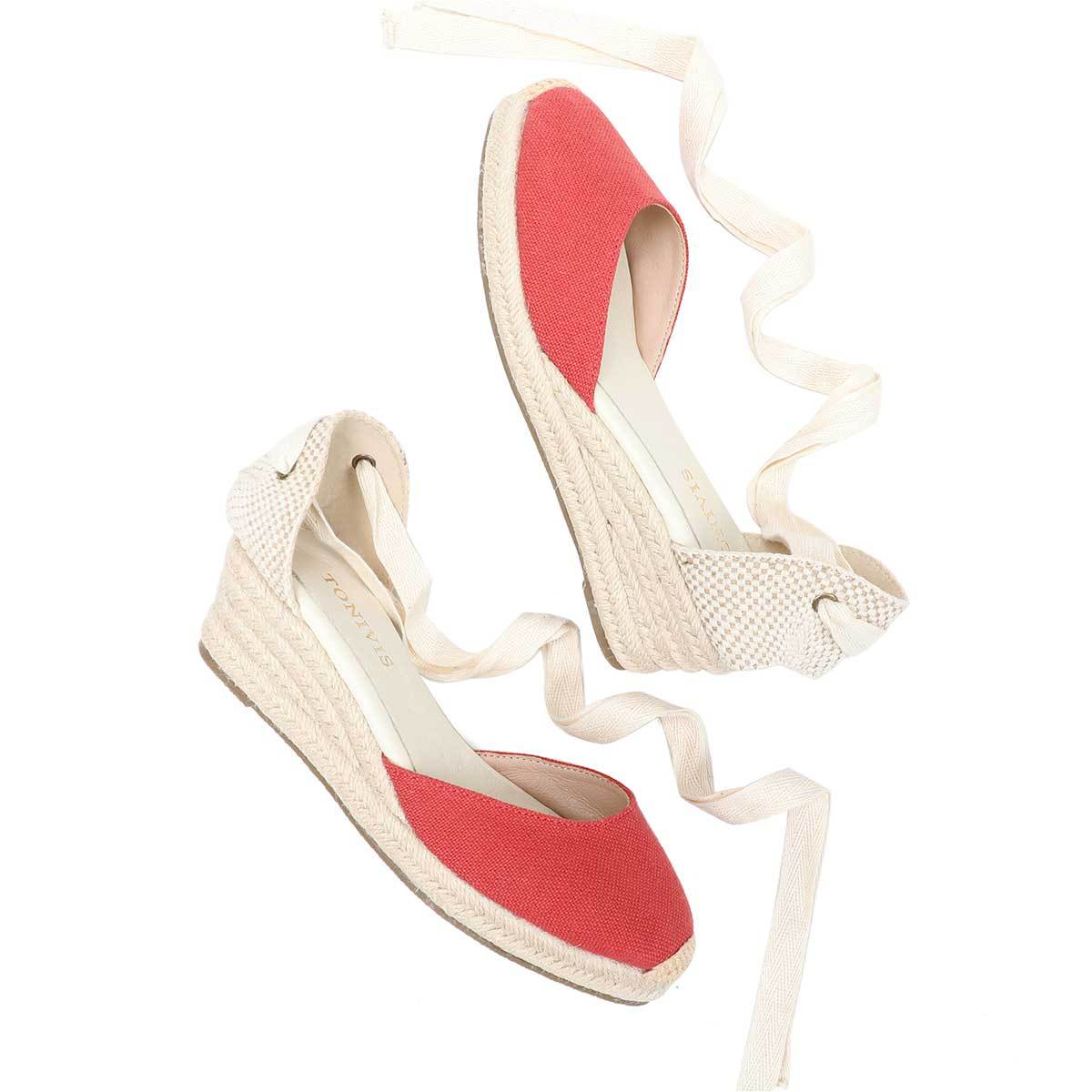 レディース ウェッジ エスパドリーユ レースアップ サンダル - Wedge Espadrille Women のレビューと価格