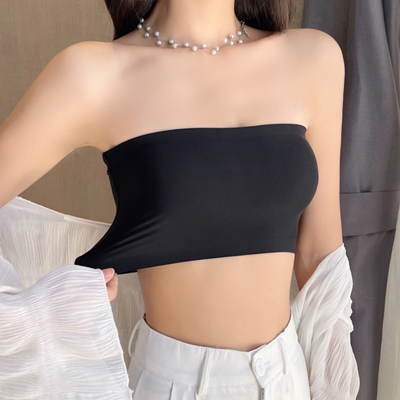 ワンピースセクシーなチューブトップス女性ストラップレスプッシ - Bralette Triangle Set のレビューと価格