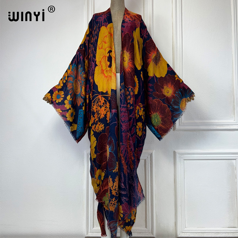 WINYI アフリカファッション 夏用着物マキシドレス ビー - Cover Up Kaftan のレビューと価格