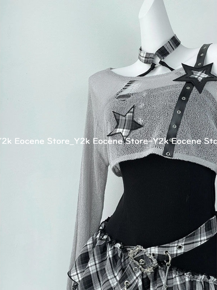 2000 年代 Y2K スパイシーガールデザイン不規則なセッ - Cover Up Kaftan のレビューと価格