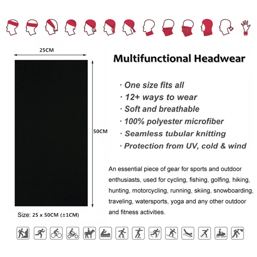 シームレスな無地バンダナ男性女性黒赤グレーヘッドバンドスカー - Headband Summer Knit のレビューと価格