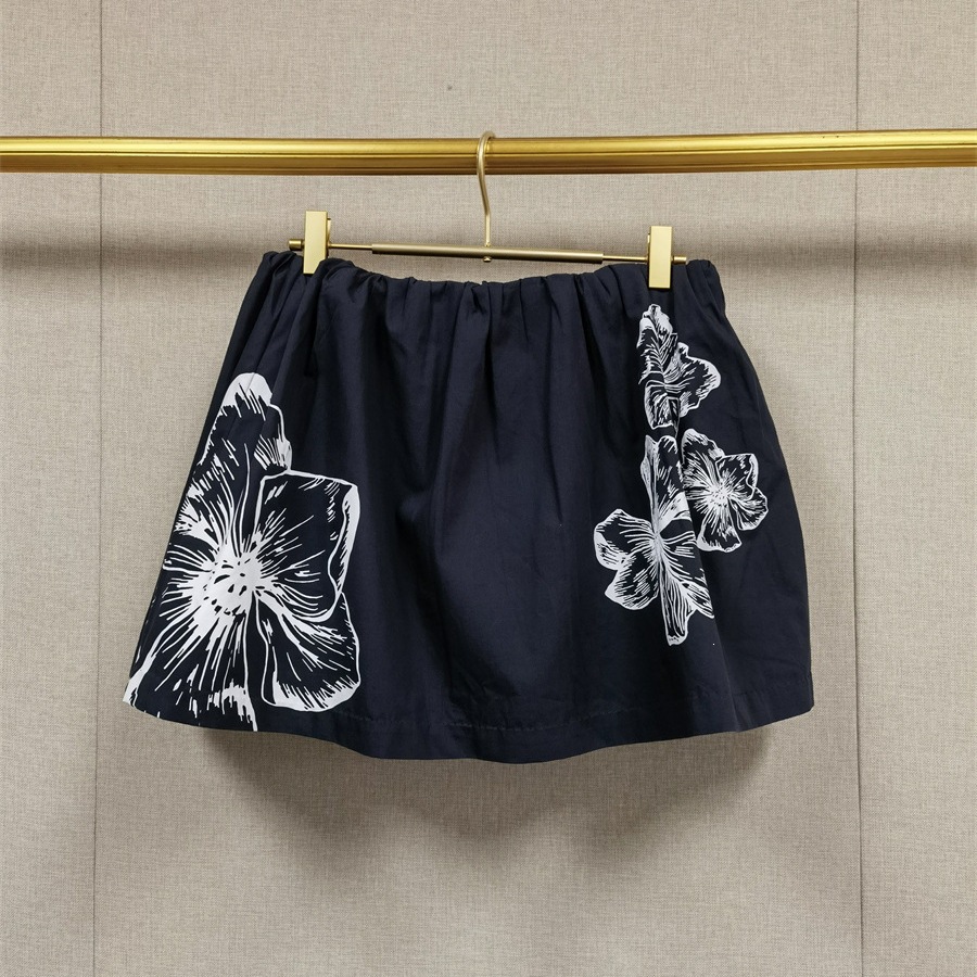 ロマンチックな白い花柄シャツとショートスカートセット春夏コッ - Romper Floral Print のレビューと価格