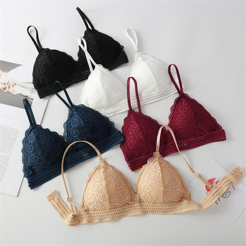 2026年女性用ブラジャー新作フレンチトライアングルカップノ - Bralette Triangle Set のレビューと価格